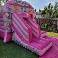 Princess Palace Combi Castle With Front  Slide