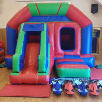 Front Slide Disco Castle Velcro 15x17ft