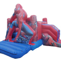 3d Spiderman Bouncy Castle