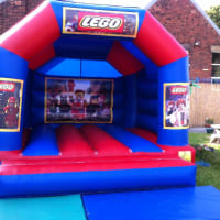 15ft X 12ft Blue And Red Castle - Lego Theme