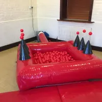 Red Gloss Air Juggler Ball Pool