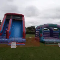 Red & Blue Event Slide