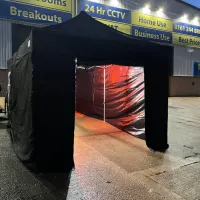 6m X 3m Black Marquee