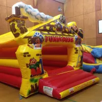 12x15ft Funhouse Theme Bouncy Castle With Shower Cover