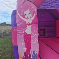 Pink Mermaids Bouncy Castle