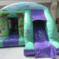 Jungle Bouncy Castle With Slide