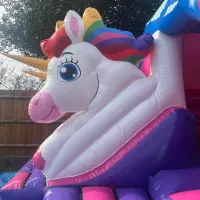 Unicorn Combi Slide Castle