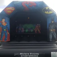 Superhero Disco Bouncy Castle