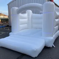 10x12 Gloss White Economy Castle With Shaped Tube