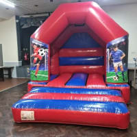 10 X 12ft Red And Blue Disco Bouncy Castle