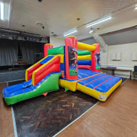 Football 18ft X 14ft H Frame Multicoloured Side Slide Combi