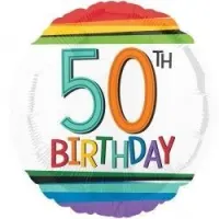 18 Inch Rainbow Celebration Balloons