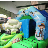 Farmyard Front Slide Bouncy Castle