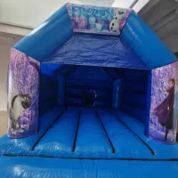 Blue Frozen Bouncy Castle