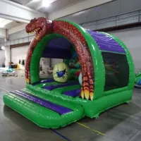 12ft X 12ft Curved Dinosaur Bouncy Castle