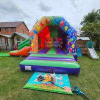 Party Time Side Slide Combi Bouncy Castle And Any Theme Soft Play Package