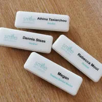 Rectangle Name Badges - 74 X 25mm