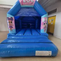 Lol Blue Bouncy Castle