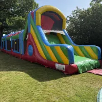 Multi Coloured Obstacle Course Full