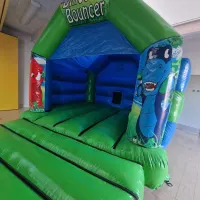 Green Dino Bouncy Castle