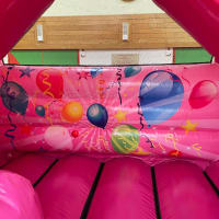 Pink Partytime Castleslide 12ft X 15ft