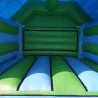 Green And Blue Bouncy Castle