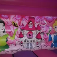 Princess Bouncy Castle Front Slide 12x17ft
