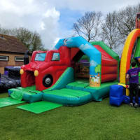 3d Tractor Farm Bouncy Castle