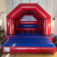 12 X 14ft Red And Blue Disco Bouncy Castle