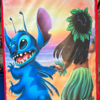 15ft X 12ft Blue And Red Castle - Lilo And Stitch Theme