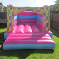 Pink Balloons H Style Bouncy Castle