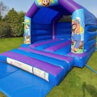 Mario Castle 12ft X 15ft Purple And Blue