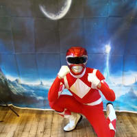 Red Power Ranger Mascot