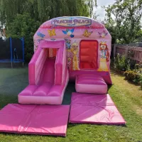 Princess Palace Combi Castle With Front  Slide