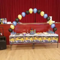 Helium Filled Table Balloon Arch