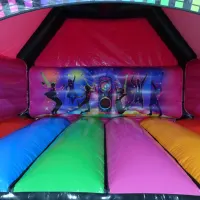 Adult Disco Bouncy Castle Coloured