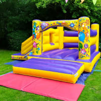 Carnival Theme Bouncy Castle With Slide