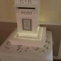 White Wedding Post Box