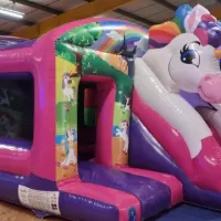 Unicorn Bouncy Castle Soft Play Package A