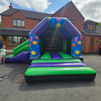 Party Time Side Slide Combi Bouncy Castle And Any Theme Soft Play Package