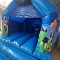 Blue Football Bouncy Castle