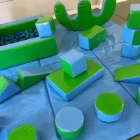 Pastel Blue-green Soft Play