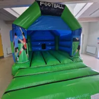 Green Football Bouncy Castle