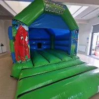 Green Dino Bouncy Castle