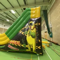 Toxic Theme Inflatable Slide - 10ft Platform