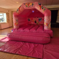 Pink Party Time Bouncy Castle