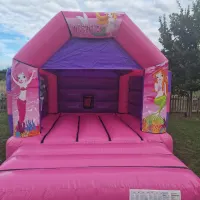 Pink Mermaids Bouncy Castle