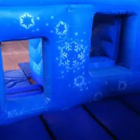 13ft By 20ft Frozen Bouncy Castle Slide Combo