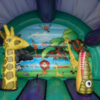 3d Jungle Bouncy Castle