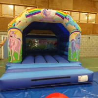 Unicorns Bouncy Castle Soft Play Package.